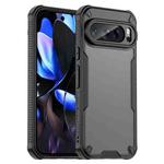 For Google Pixel 9 Pro Armor Glaze PC Hybrid TPU Phone Case(Black)