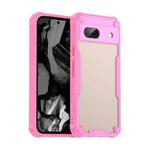 For Google Pixel 8a Armor Glaze PC Hybrid TPU Phone Case(Pink)