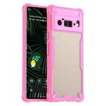 For Google Pixel 6 Pro Armor Glaze PC Hybrid TPU Phone Case(Pink)