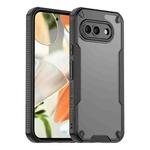 For Google Pixel 9a Armor Glaze PC Hybrid TPU Phone Case(Black)