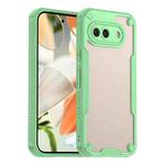 For Google Pixel 9a Armor Glaze PC Hybrid TPU Phone Case(Green)