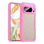 For Google Pixel 10 Pro Armor Glaze PC Hybrid TPU Phone Case(Pink)