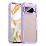 For Google Pixel 10 Pro Armor Glaze PC Hybrid TPU Phone Case(Purple)