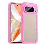 For Google Pixel 10 Pro XL Armor Glaze PC Hybrid TPU Phone Case(Pink)