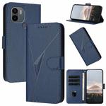 For Redmi A1+ Triangle Pattern Buckle Clasp Leather Phone Case(Royal Blue)