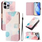 For iPhone 13 Pro Art Colored Drawing Pattern Leather Phone Case(Graffiti puzzle)