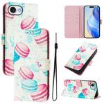 For iPhone SE 2024 Art Colored Drawing Pattern Leather Phone Case(Cake)