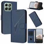 For Honor X6a / X6b Global Triangle Pattern Buckle Clasp Leather Phone Case(Royal Blue)