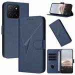 For Honor X5b / X5b Plus Global Triangle Pattern Buckle Clasp Leather Phone Case(Royal Blue)