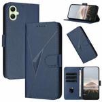 For Samsung Galaxy A06 4G Triangle Pattern Buckle Clasp Leather Phone Case(Royal Blue)