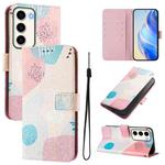 For Samsung Galaxy S23 5G Art Colored Drawing Pattern Leather Phone Case(Graffiti puzzle)