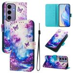 For Samsung Galaxy S24 5G Art Colored Drawing Pattern Leather Phone Case(Dreamland)