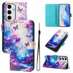 For Samsung Galaxy S24 FE 5G Art Colored Drawing Pattern Leather Phone Case(Dreamland)