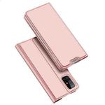 For Samsung Galaxy M31s DUX DUCIS Skin Pro Series Horizontal Flip PU + TPU Leather Case, with Holder & Card Slots(Rose Gold)