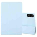For Honor Pad X8a / X9 Tri-fold Silicone Leather Tablet Case(Ice Blue)