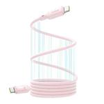 Baseus PicoGo Series 240W Type-C to Type-C Magnetic Liquid Silicone Fast Charging Data Cable, Length: 1m(Pink)