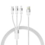 Baseus 1.3m Ultra-Fast 3 in 1 3.5A Fast Charging Cable(White)