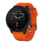 For Garmin Forerunner 955 Official Twill Silicone Watch Band(Orange)