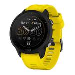 For Garmin Forerunner 955 Official Twill Silicone Watch Band(Yellow)