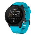 For Garmin Forerunner 955 Official Twill Silicone Watch Band(Sky Blue)