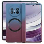 For Huawei Mate X5 / X3 Liquid PC Gradient MagSafe Phone Case(Blue Purple)