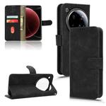For Xiaomi 15 Ultra Skin Feel Magnetic Flip Leather Phone Case(Black)