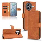 For Xiaomi Civi 5 Pro 5G Skin Feel Magnetic Flip Leather Phone Case(Brown)