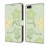 For iPhone 7 / 8 / SE 2022 Fresh Painted Leather Phone Case(Fresh Flowers)