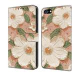 For iPhone 7 / 8 / SE 2022 Fresh Painted Leather Phone Case(Sunflower)