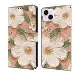 For iPhone 13 mini Fresh Painted Leather Phone Case(Sunflower)