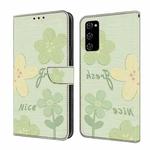 For Samsung Galaxy S20 FE Fresh Painted Leather Phone Case(Fresh Flowers)