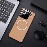 For Xiaomi 15 CD Magsafe Magnetic Litchi Texture Phone Case(Khaki)
