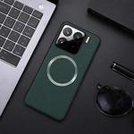 For Xiaomi 15 CD Magsafe Magnetic Litchi Texture Phone Case(Green)