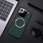 For Xiaomi 15 Pro CD Magsafe Magnetic Litchi Texture Phone Case(Green)
