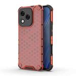 For Honor 400 Lite Honeycomb Shockproof Phone Case(Red)