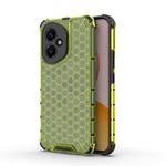 For Honor 400 Global 156.5mm Honeycomb Shockproof Phone Case(Green)