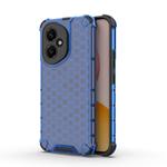 For Honor 400 Global 156.5mm Honeycomb Shockproof Phone Case(Blue)