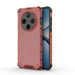 For OPPO Find X8 5G Honeycomb Shockproof Phone Case(Red)