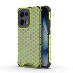 For OPPO Reno13 5G Global Honeycomb Shockproof Phone Case(Green)