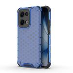 For OPPO Reno13 5G Global Honeycomb Shockproof Phone Case(Blue)