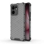 For OPPO Reno13 F 5G Global Honeycomb Shockproof Phone Case(Black)