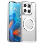 For Motorola Edge 60 Fusion Candy Magsafe PC Hybrid TPU Phone Case(White)