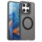 For Motorola Edge 60 Fusion Candy Magsafe PC Hybrid TPU Phone Case(Black)