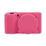 For Ricoh GR III Soft Silicone Protective Case(Rose Red)