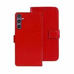 For Samsung Galaxy S24 FE 5G idewei Crazy Horse Texture Leather Phone Case(Red)