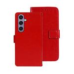 For Samsung Galaxy S25+ 5G idewei Crazy Horse Texture Leather Phone Case(Red)