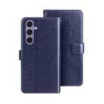 For Samsung Galaxy S25+ 5G idewei Crazy Horse Texture Leather Phone Case(Blue)