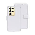For Samsung Galaxy S25 Ultra 5G idewei Crazy Horse Texture Leather Phone Case(White)