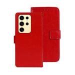 For Samsung Galaxy S25 Ultra 5G idewei Crazy Horse Texture Leather Phone Case(Red)