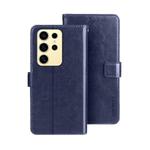 For Samsung Galaxy S25 Ultra 5G idewei Crazy Horse Texture Leather Phone Case(Blue)